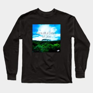 Beautiful Days of Joy Solo Tree standing among Trees Album Cover Art Minimalist Square Designs Marako + Marcus The Anjo Project Band T-Shirt Long Sleeve T-Shirt